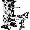 Alte Druckerpresse